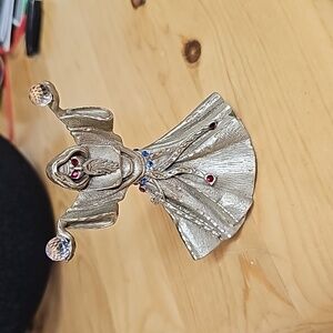 WIZARD with glass orbs, PEWTER AND BLUE AND RED GEMS. This 1 is special.